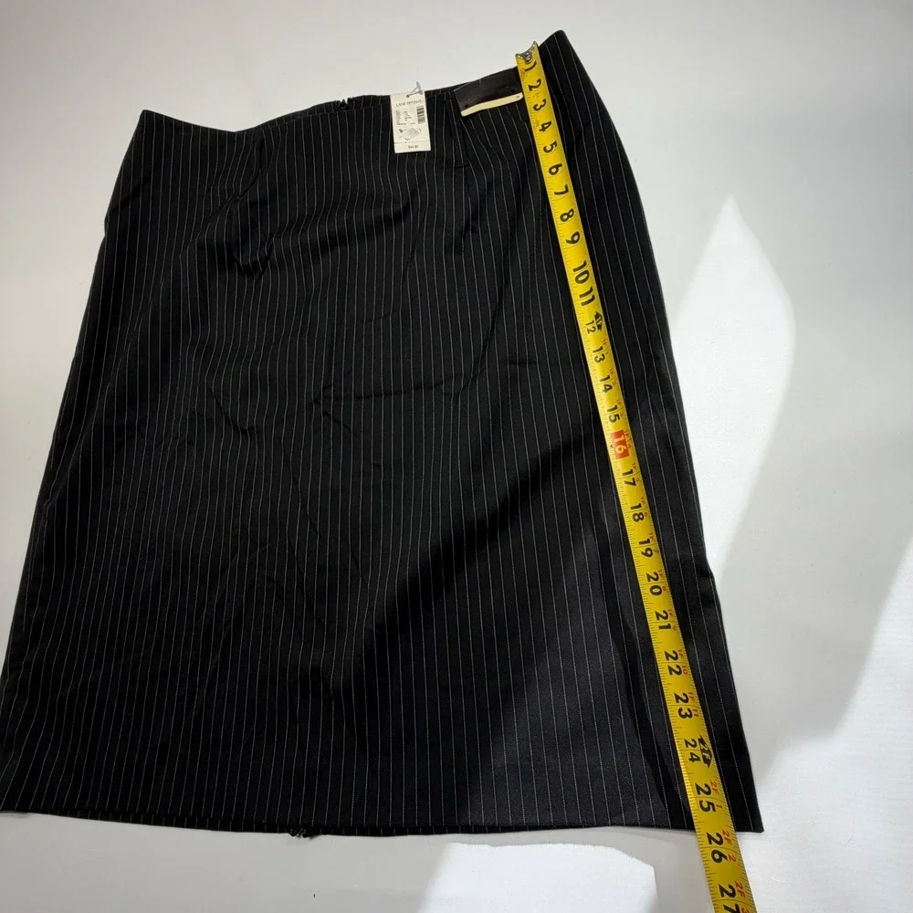 Lane Bryant Pinstripe Pencil Skirt Size 18‎ NWT Stretch Career Wear $44 Retail - Picture 5 of 7